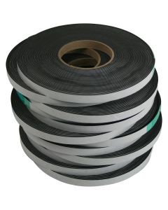 12 Rolls of Neoprene Sponge Tape: 0.06 inches thick x 0.5 inch wide x 50 feet each