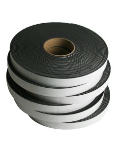 6 Rolls of Neoprene Sponge Tape: 0.06 inches thick x 1 inch wide x 50 feet each