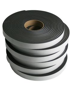 6 Rolls of Neoprene Sponge Tape: 0.25 inches thick x 1 inches wide x 25 foot each