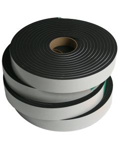 4 Rolls of Neoprene Sponge Tape: 0.375 inches thick x 1.5 inches wide x 25 feet each
