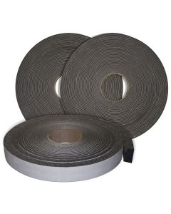 3 Rolls of 1" thick x 2" wide x 40 feet open cell polyurethane ether foam tape.