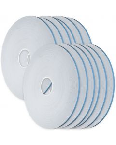 1/32&quot; x 1/2&quot; x 216&#039; Double Sided Glazing Tape - White - 12 Rolls