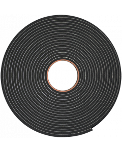 1/8&quot; x 1.5&quot; x 75&#039; Polyethylene Foam Tape BLACK - 4 per box