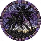 Purple Palm Trees - 29"
