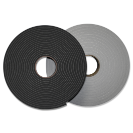 fowong Self Adhesive Weather Stripping, 25mm (Width) X 25mm (Thick), Open Cell and Low Density Door Insulation Strip High Resilience Air Conditioner Flame Resistance (2 Rolls with Total 4M Long