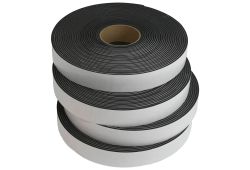 4 Rolls of Neoprene Sponge Tape: 0.125 inches thick x 1.5 inch wide x 50 foot each