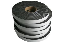 6 Rolls of Neoprene Sponge Tape: 0.25 inches thick x 1 inches wide x 25 foot each