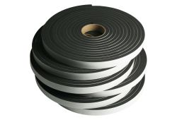6 Rolls of Neoprene Sponge Tape: 0.5 inch thick x 1 inch wide x 25 feet each