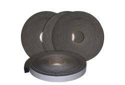 4 Rolls of 1" thick x 1 1/2" wide x 40 feet open cell polyurethane ether foam tape.