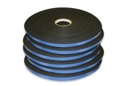 1/8&quot; x 1&quot; x 108&#039; Double Sided Glazing Tape - Black - 6 Rolls