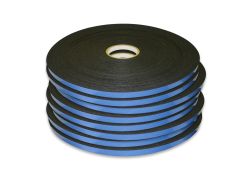 1/8&quot; x 3/4&quot; x 108&#039; Double Sided Glazing Tape - Black - 8 Rolls