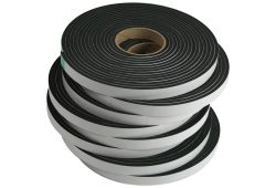 8 Rolls of Neoprene Sponge Tape: 0.25 inches thick x 0.75 inches wide x 25 foot each