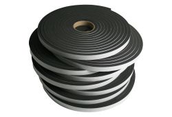 8 Rolls of Neoprene Sponge Tape: 0.5 inch thick x 0.75 inch wide x 25 feet each