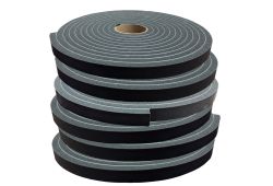 3/8&quot; x 1&quot; x 30&#039; PVC Foam Tape - Black - 6 Rolls