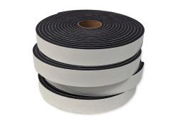 3/8&quot; x 1.5&quot; x 30&#039; PVC Foam Tape - Black - 4 Rolls