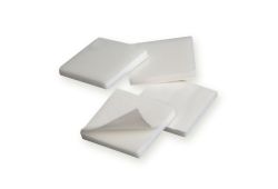 1/8&quot; x 1&quot; x 1&quot; Double Sided Foam Squares: White