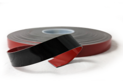 60 mil x 3/4&quot; x 54&#039; Black Acrylic Tape - Box of 4