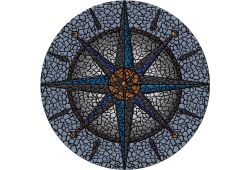 Compass Mosaic POOLSAIC (various sizes)