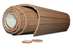 1/4&quot; x 3/4&quot; x 3/4&quot; Cork Shipping Pads - 4,080 count