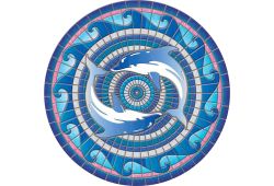 Dolphins Mosaic POOLSAIC (various sizes)