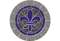 Fleur de Lis Stone  POOLSAIC (various sizes)