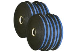 1/16" x 1/2" x 216' Double Sided Glazing Tape - Black - 12 Rolls