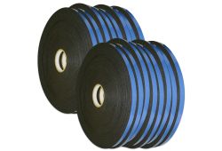 1/16" x 3/8" x 216' Double Sided Glazing Tape - Black - 16 Rolls