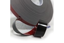 0.045&quot; x 0.86&quot; wide x 108&#039; Black High Bond Tape - Box of 3