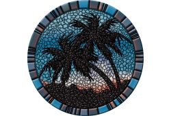 Blue Palm Trees - 29"