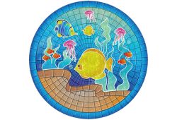 Tropical Fish Mosaic POOLSAIC (various sizes)