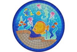 Tropical Fish Mosaic 29"