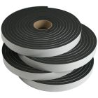 4 Rolls of Neoprene Sponge Tape: 0.5 inch thick x 1.5 inches wide x 25 feet each