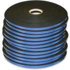 1/8&quot; x 1/2&quot; x 108&#039; Double Sided Glazing Tape - Black - 12 Rolls