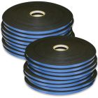 1/8" x 3/8" x 108' Double Sided Glazing Tape - Black - 16 Rolls