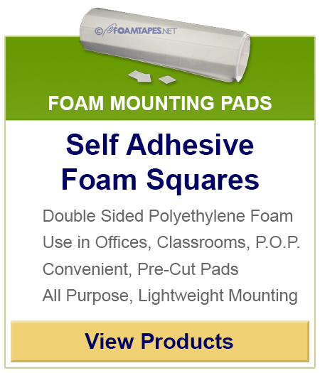 Shop Double Sided Adhesive Foam Squares by Foamtapes.net