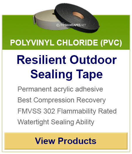 PVC Vinyl Foam Gasket Tape